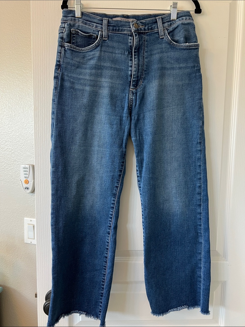 Joe's Jeans High-Rise Freya  Straight-Leg crop Raw Hem Jeans size 30